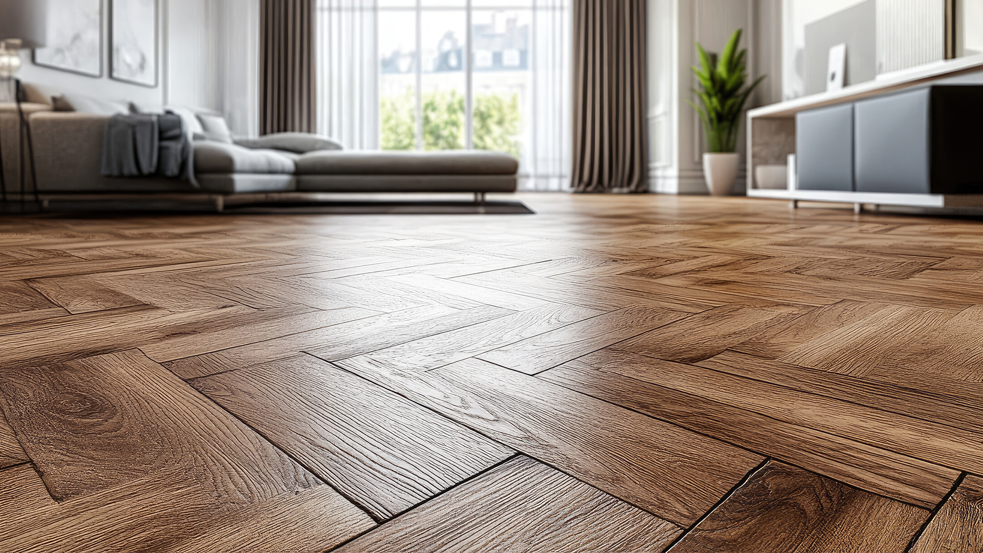 Fresno Madera Floor Masters, Painting, & Carpet Cleaning Madera CA Fresno CA Herringbone Wood Floor 1